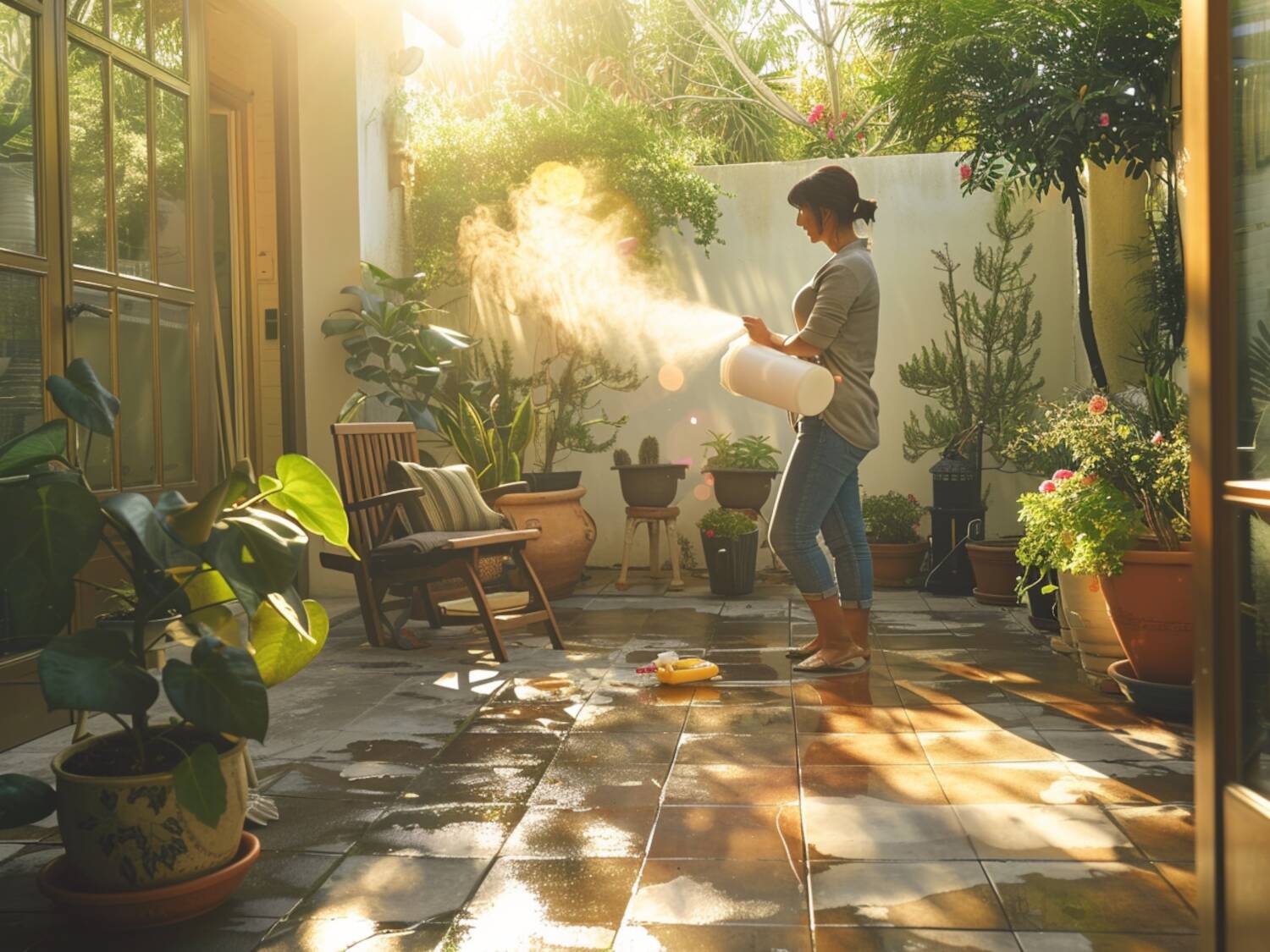 Porady dotyczące czyszczenia mebli ogrodowych z tworzyw sztucznych.