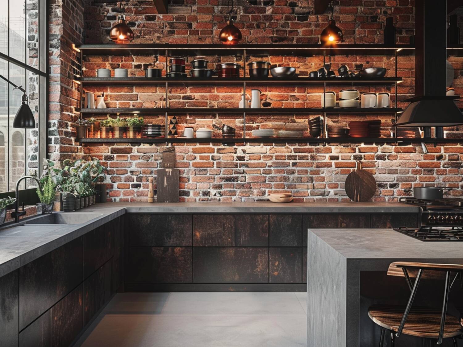 10 inspiracji na urządzenie kuchni w stylu industrialnym z akcentami minimalistycznymi.