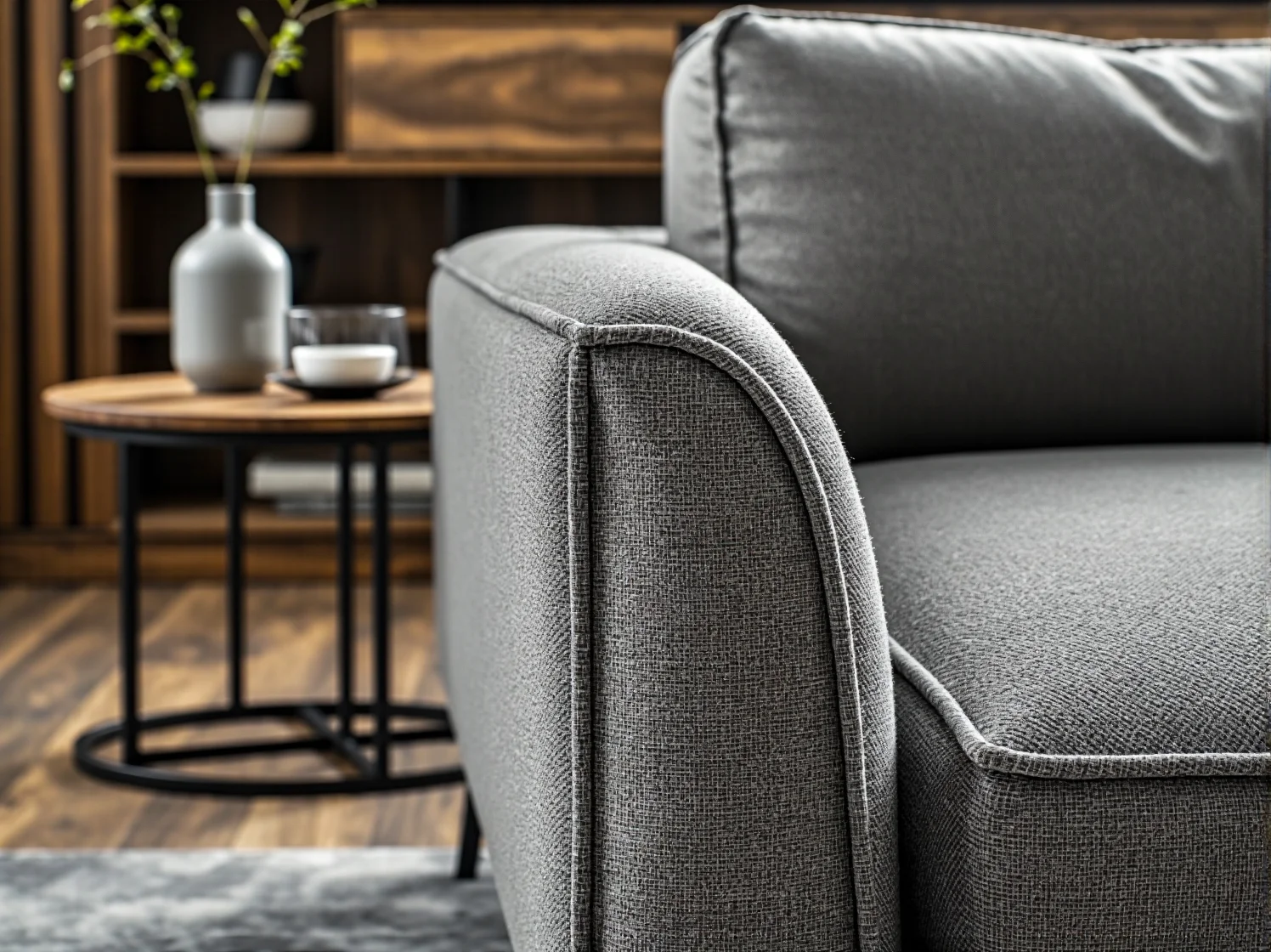 Ręcznie robiony stół dębowy w luksusowej jadalni