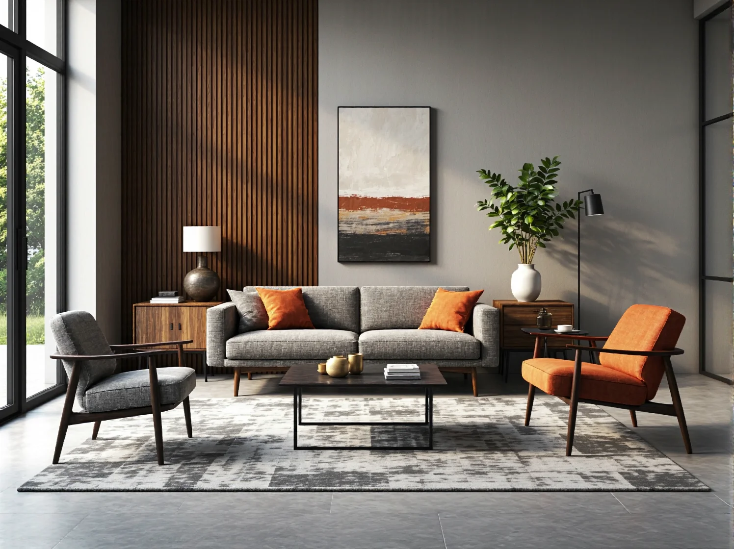 Luksusowy stół lustrzany w jadalni z kryształowym żyrandolem i srebrnymi dodatkami.