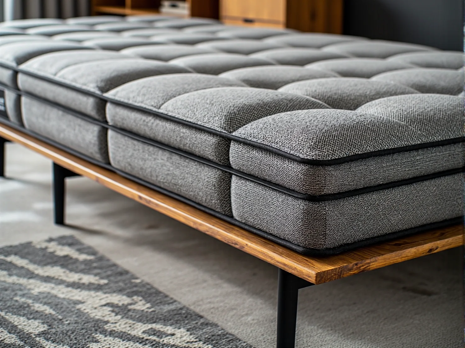 Materac termoelastyczny podpierający kręgosłup podczas snu