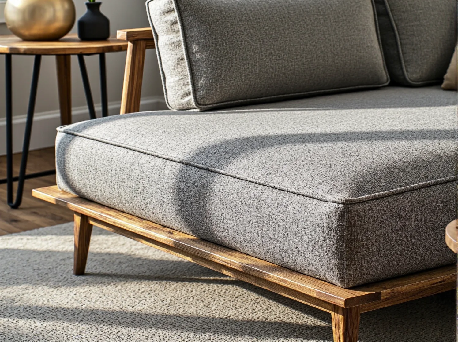 Narożne półki zrób to sam w małym salonie. Pomysł na praktyczne wykorzystanie pustego kąta.