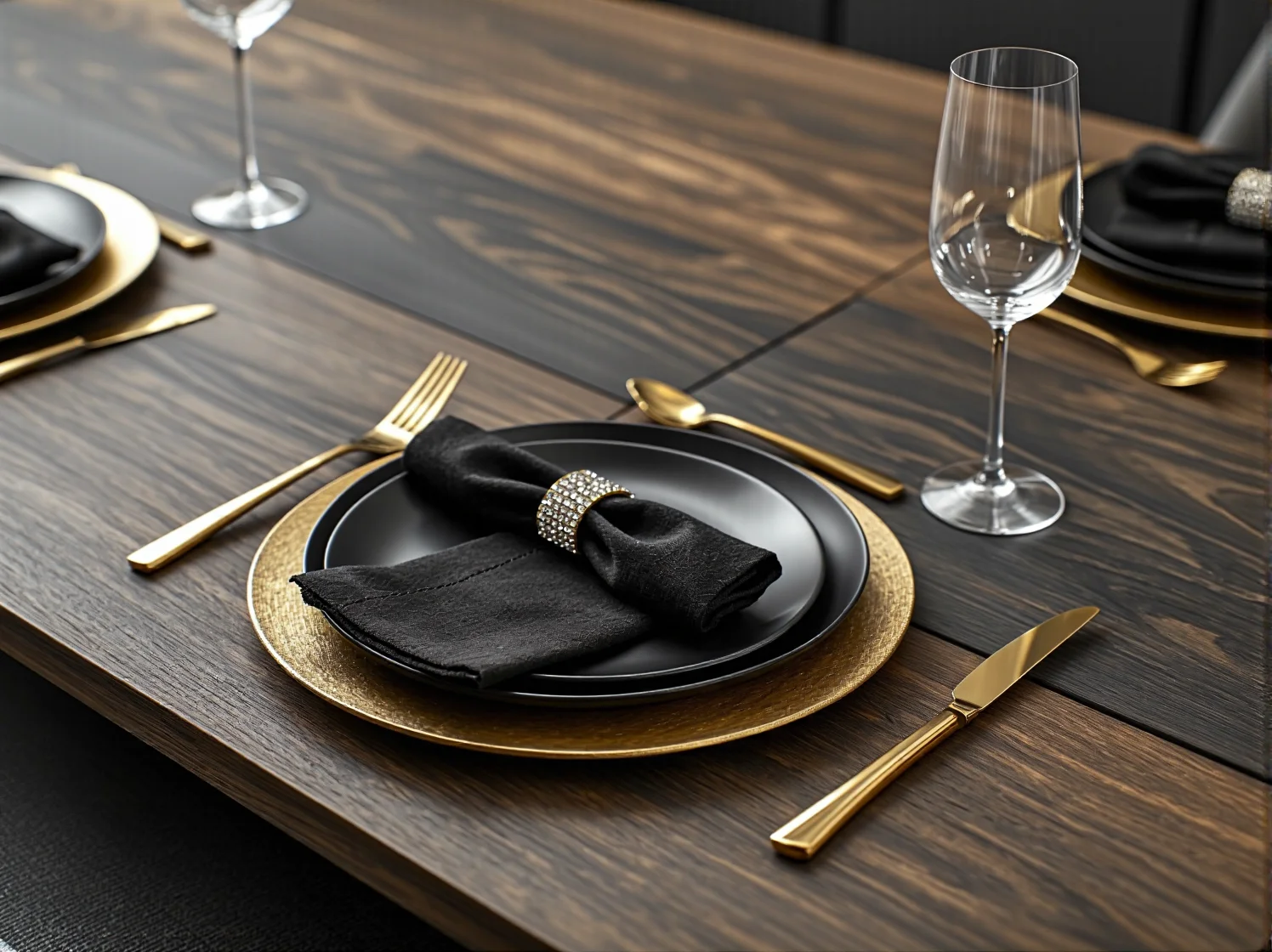 Inspiracja na odnowienie mebli kuchennych w stylu glamour.