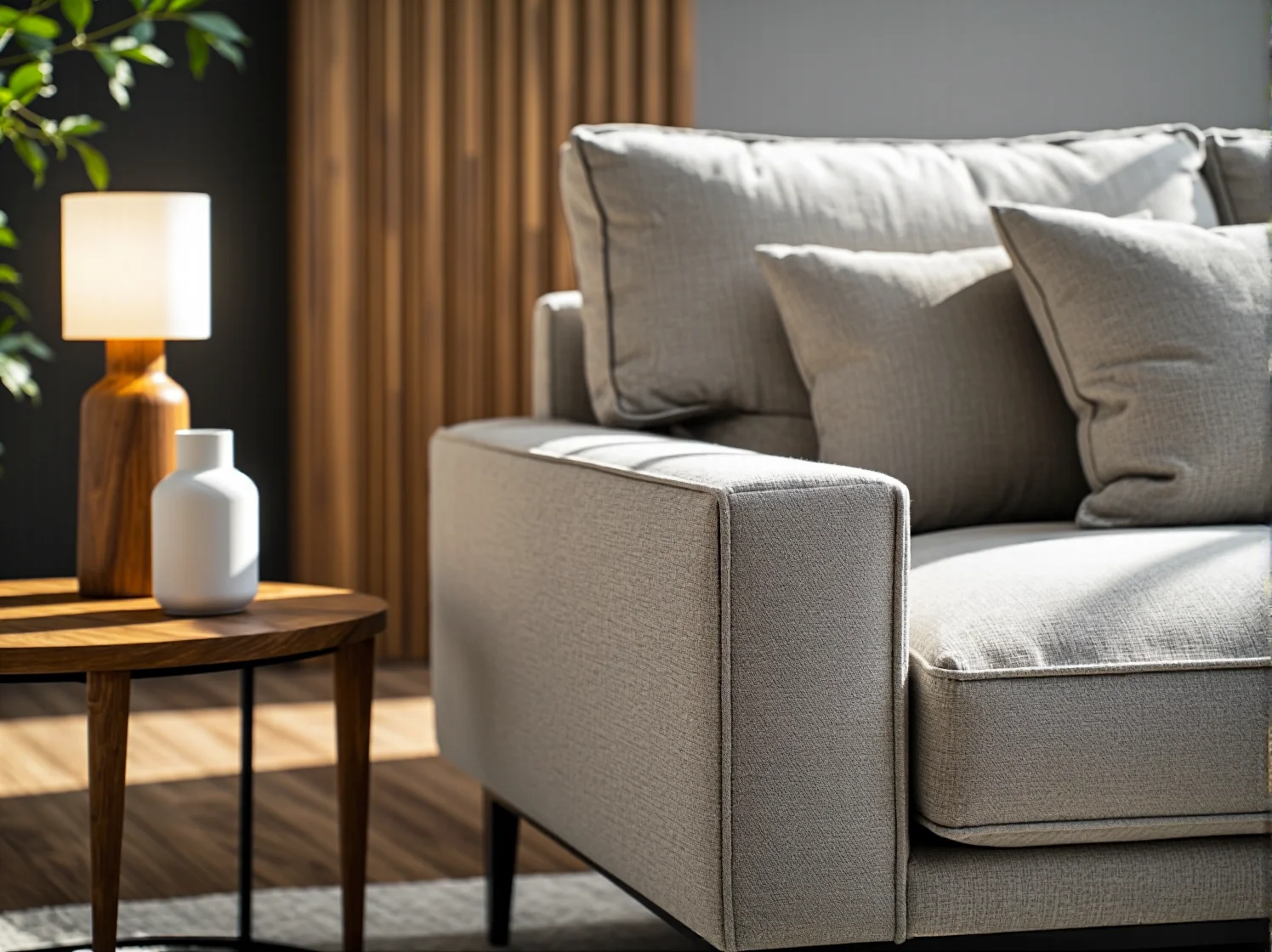 Dobór opraw świetlnych na gładkiej elewacji nowoczesnego domu.