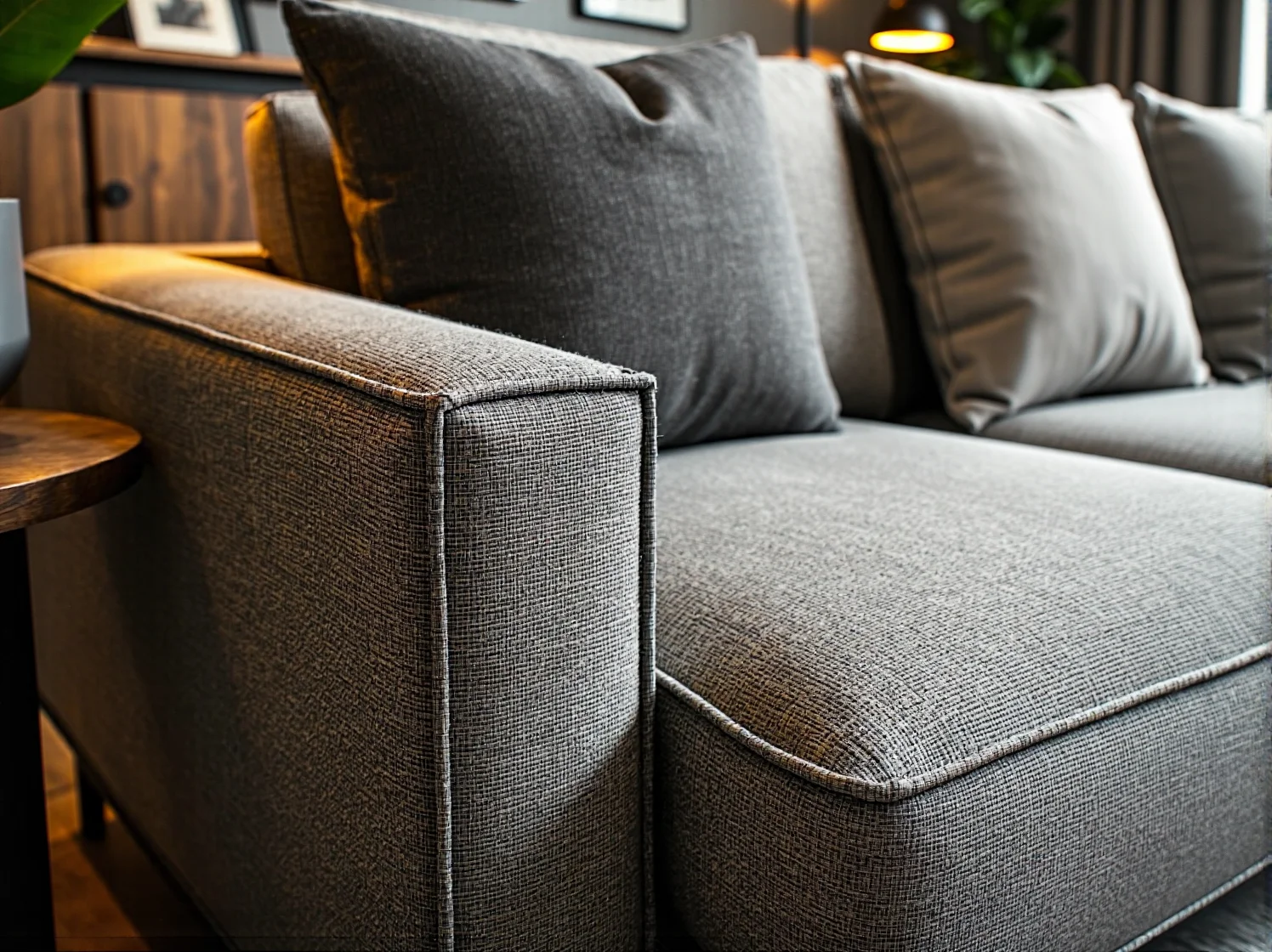 Nowoczesne oświetlenie architektoniczne podkreślające bryłę domu.