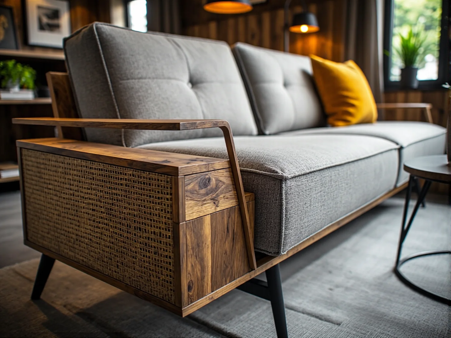 Aranżacja przytulnego wnętrza z pastelowym narożnikiem