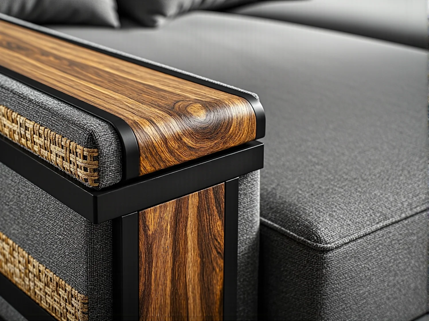 Wygodne meble wypoczynkowe z rattanu i romantyczne dodatki w zacisznym zakątku angielskiego ogrodu.