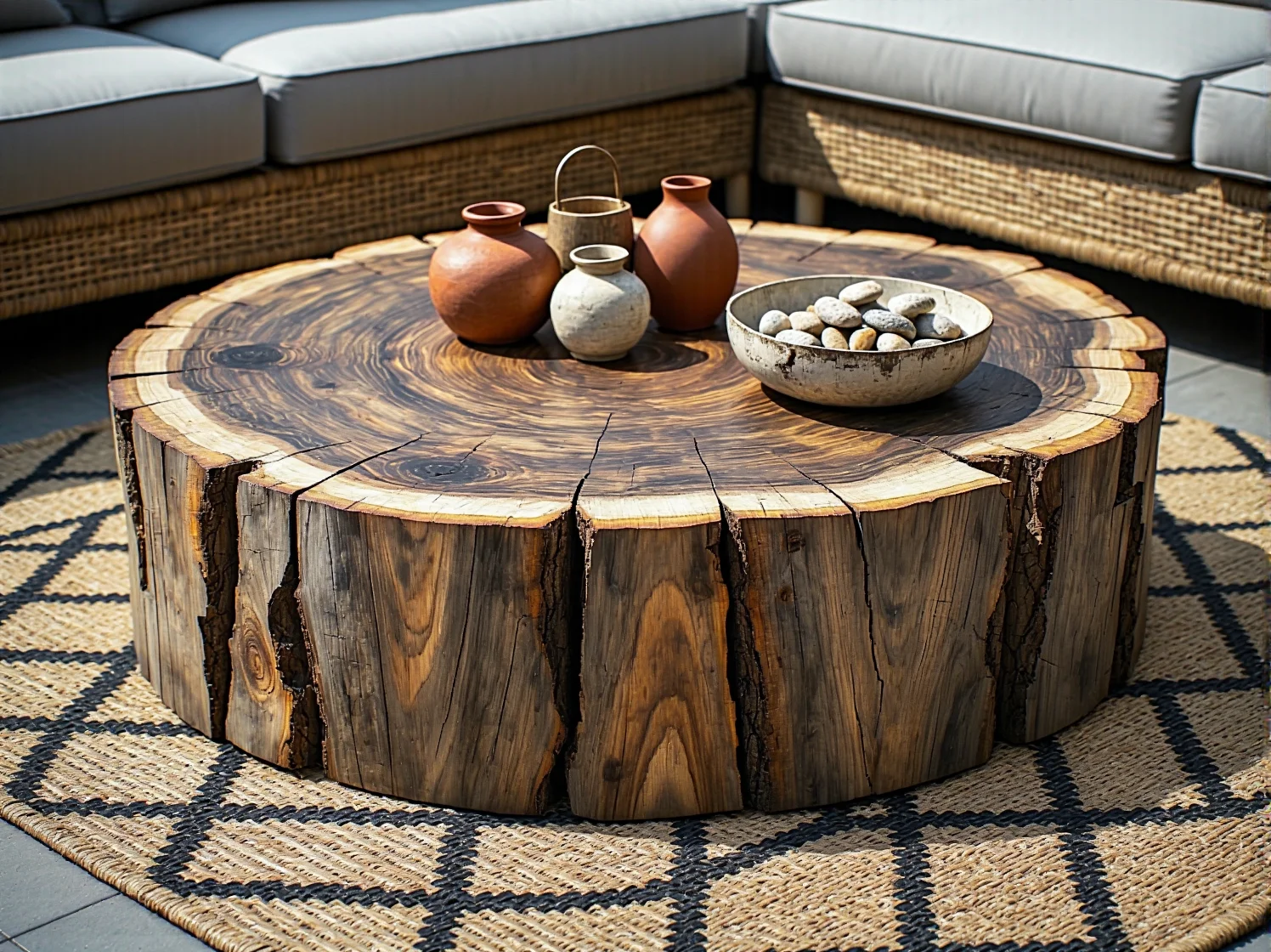 Nowoczesny stół ogrodowy z materiału HDPE z recyklingu.